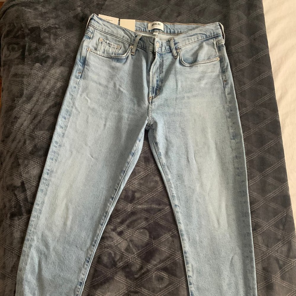 Agolde Toni Daylight Slim Mid Rise Straight Leg Jeans Sz 31 NWT - Picture 2 of 12